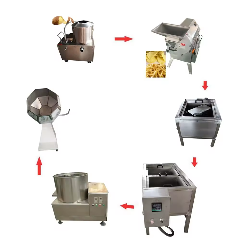 50kg hour French Fries Potato Crisps