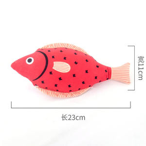 Высококачественные плюшевые игрушки кошачья мята в форме рыбы прочные интерактивные жевательные игрушки для кошек и собак устойчивые для игр - Product Image 6