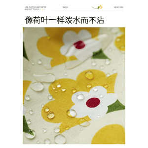 Women's Apron Digital Printing Flower Pattern Long Sleeve Cooking Wear With Pocket For Daily Use - Product Image 5