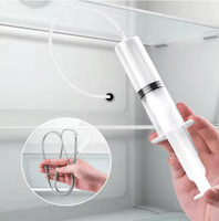 Réfrigérateur trou de vidange sabot décapant drague outils de nettoyage réfrigérateur trou brosse sortie d'eau nettoyant pour le nettoyage domestique