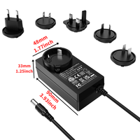 Adaptateur secteur mural de bureau MYIXI blanc, 48W DC, 16.8V 3A, mini compact, prise femelle pour ordinateur portable