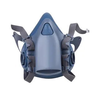7502 Meia máscara protetora de silicone meia máscara acessório confortável usado com filtro de algodão ou caixa de filtro OEM