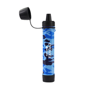 Paille filtrante portable Exroad pour l'extérieur, sans BPA, purificateur d'eau de survie 3000L pour le camping, la randonnée, l'escalade et les situations d'urgence