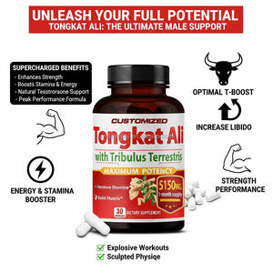 Pó de Extrato de Raiz de <span class=keywords><strong>Tongkat</strong></span> <span class=keywords><strong>Ali</strong></span> e Cápsulas Complexas de Origem CN, Suplemento Herbal para Adultos, Melhora a Imunidade, 500mg, Grau Alimentício - Product Image 3