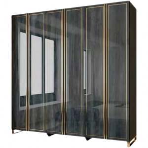 Luxury Custom Modern Bedroom Wardrobe <b>Mirror</b> Closet En Madera <b>Sideboards</b> Custom Storage Shelves for Ropa for Living Room Dining - Product Image 3