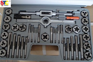 Tap & Die Bộ 40 Cái Tap Và Die Set Vít Chủ Đề Tay Tap Chủ Đề Cán Die - Product Image 4