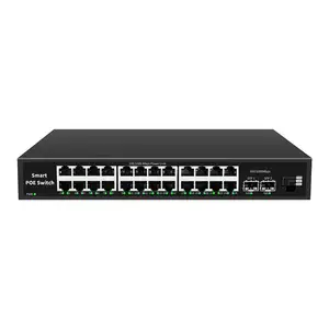 Switch di rete Ethernet L2 a 24 porte con Switch Poe a 2 porte Sfp Gigabit