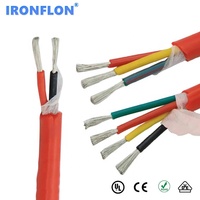 Haute température chauffage étanche fil multicœur fil électrique fils de câble en caoutchouc de Silicone 18 20 22 AWG