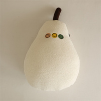 Coussin décoratif pour la maison canapé salon fruit poire jouet coussin coussin en peluche poire oreiller