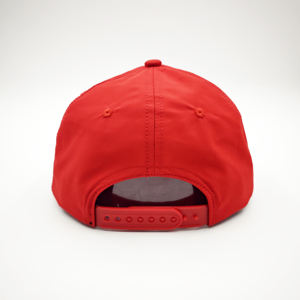 Gorras deportivas clásicas Richardson 256 para hombre, estilo visera plana, con cuerda, para golf, con logo personalizado, gorras lisas rojas de 5 paneles, tipo polo, snapback. - Product Image 6