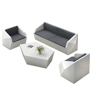 SF-40 Mobilier de bureau commercial moderne, canapé de réception, canapé de bureau en cuir, ensemble de canapés de bureau - Product Image 6