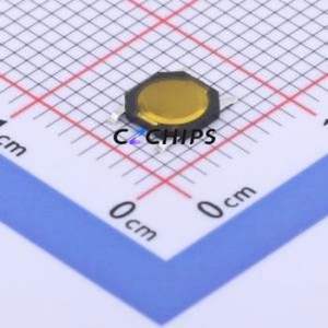 ST-1107M-G Tactile Switch SMD Switch Single Pole Single Throw Round Button Vertical Mount 4.9mm - Product Image 1