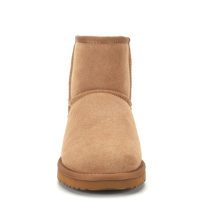 Botas Cortas de Mujer Resistentes al Agua, de Piel Dividida, con Forro Completo de Piel de Oveja, Plantilla de Espuma Viscoelástica y Suela de EVA, Punta Redonda, para Exteriores - Product Image 2