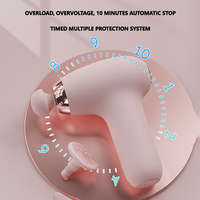 Pas cher 4 Têtes Vibration Muscle Massager Masajeador Mini Handheld Electric Body Deep Fascial Massager Sports Drill Massage Gun