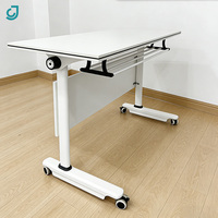Meubles de bureau modernes XYJ, table de conférence pliable, poste de travail pour deux personnes, table de formation simple, bureau de formation informatique pour salle de réunion