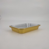 Barquette en aluminium jetable, toutes tailles, hauteur variable, pour traiteur, plats chauds et froids, buffet