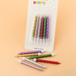 Bougies d'anniversaire <span class=keywords><strong>en</strong></span> <span class=keywords><strong>spirale</strong></span> métalliques populaires <span class=keywords><strong>en</strong></span> gros pour la décoration - Product Image 3