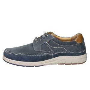 Valleverde Chaussures à lacets pour homme Bleu Taille 44 Talon 3 cm Toile Style tendance - Product Image 1