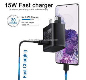 หัวชาร์จเร็ว USB QC3.0 15W สำหรับ Samsung <span class=keywords><strong>Galaxy</strong></span> S8 S10โทรศัพท์มือถือ Android - Product Image 3