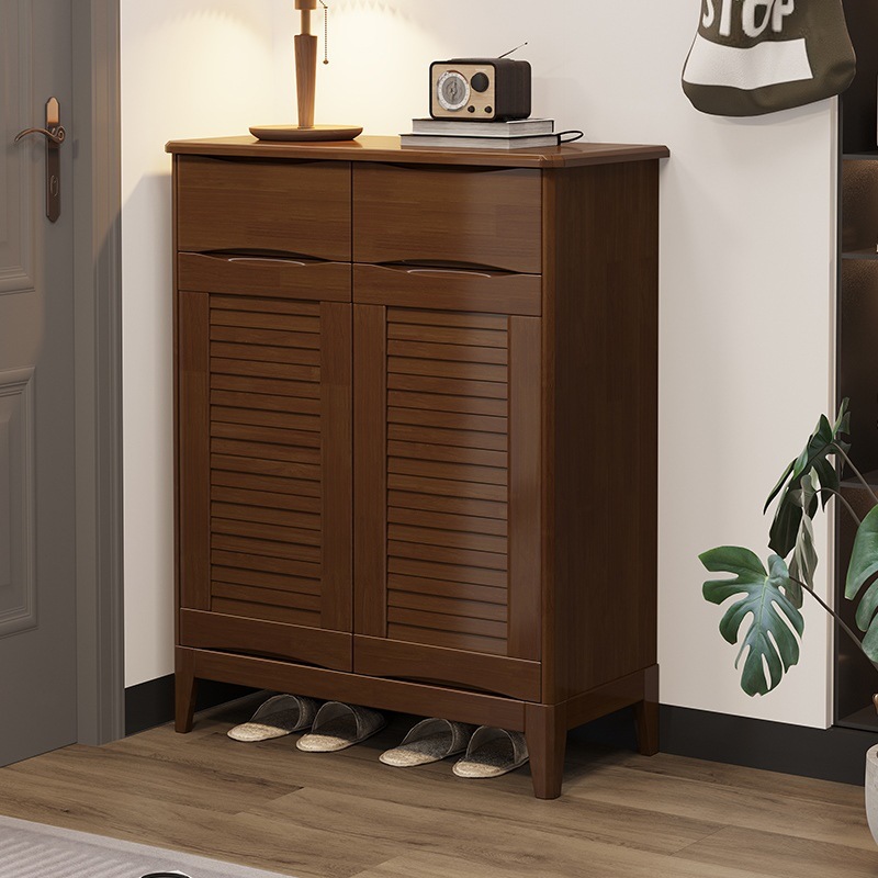 Two doors, two drawers [walnut brown]