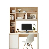 Bureau d'écriture multifonctionnel durable de style bois naturel pour villa, bureau à domicile