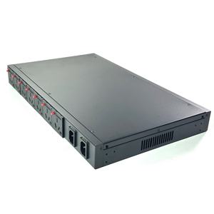 Smart ATS PDU 220V 10A dengan 7 Soket CN Terkunci Input Terminal Ganda RS485 Sinkronisasi Waktu NTP 8ms Penundaan Sakelar 20 Jadwal Waktu OEM - Product Image 3