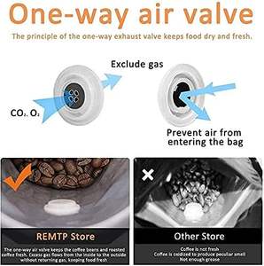 ถุงอลูมิเนียมฟอยล์ฝาปิดเปิดปิดได้มีซิปรูดก้นแบนเมล็ดกาแฟสีแดง - Product Image 5