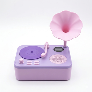 Giradischi <span class=keywords><strong>per</strong></span> Bambini, Giocattolo Educativo a Forma di Grammofono con Dischi Musicali <span class=keywords><strong>per</strong></span> Bambini - Product Image 1