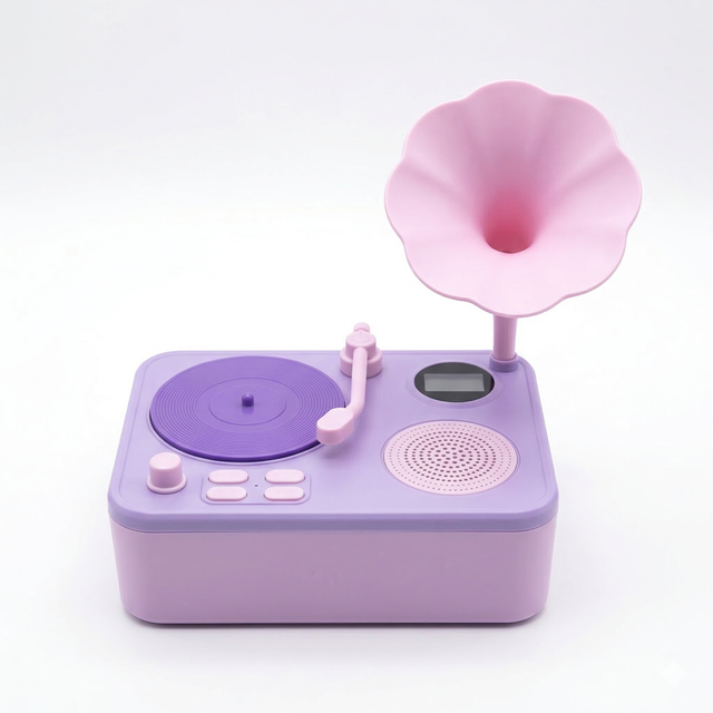 Kids Record Player Song Child's Record Player for Kids Turntable Toy Gramophone Cartoon for Kids Educational