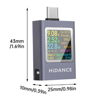HDC-085C USB Type-C Tester LED Display Voltmeter Ammeter DC Current Voltage Meter Power Bank Charging Tester DC 4.5-50V 0-12A