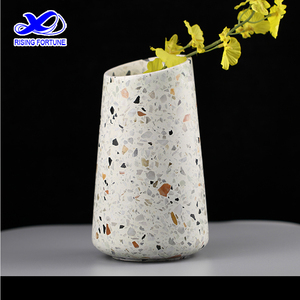 Maceta de terrazo decorativa moderna de estilo nórdico para el hogar y el jardín, maceta de flores de terrazo para plantas - Product Image 2