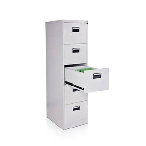 Gabinete archivador vertical de 5 cajones de acero y Metal con muebles de almacenamiento de oficina para empleados con cierre moderno personalizado - Product Image 3