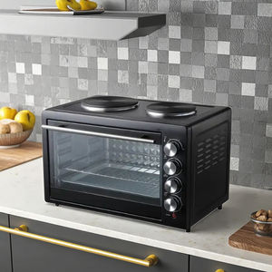 Vente en gros de <span class=keywords><strong>four</strong></span> de cuisine domestique électrique en acier inoxydable 48L grand <span class=keywords><strong>four</strong></span> grille-pain chaud prix bon marché d'usine américaine pour la cuisson au barbecue - Product Image 2
