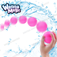 Vente en gros de balles d'eau pour bataille d'eau, balles d'eau réutilisables, non toxiques, en silicone PVC, rechargeables, jouets pour enfants, unisexe, Halloween