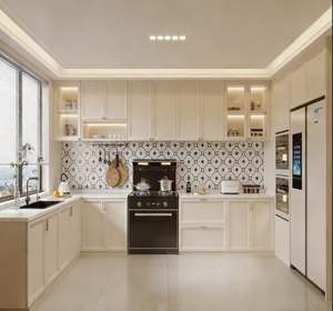 Armoire de cuisine extérieure en acier inoxydable de haute qualité avec robinet en acrylique, glissière de tiroir, charnière et évier pour villas, prix d'usine - Product Image 6