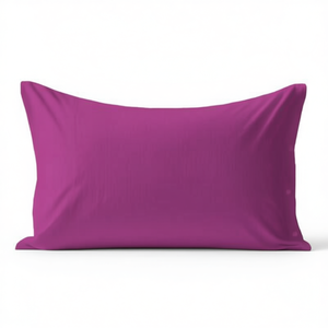 Taie d'oreiller 100% coton fuchsia taille UK 50X75Cm - Product Image 3