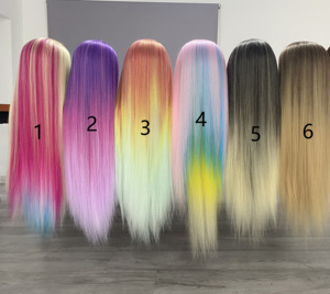 Cabeza de Entrenamiento Yaki Lisa al por Mayor con <span class=keywords><strong>Cabello</strong></span> Sintético Largo y Grueso <span class=keywords><strong>para</strong></span> Prácticas de Maquillaje y Peluquería, <span class=keywords><strong>Muñecas</strong></span> Maniquí <span class=keywords><strong>para</strong></span> Salón - Product Image 4