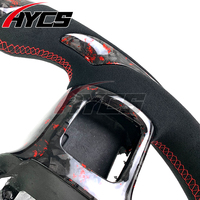 Volant sport en fibre de carbone forgée avec affichage LED du régime moteur pour Dodge Ram 1500 2500 3500 – Amélioration de l'intérieur de la voiture, personnalisable