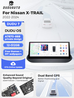 DUDUAUTO DUDU7 A7870 AKM7739 DSP TDA7808 Amplificador 8+256G Estéreo para Auto para Nissan X-Trail Rogue 2022-2024 T33