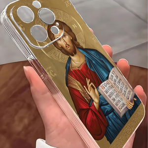 Funda Transparente para Teléfono con Icono de Jesucristo Ortodoxo, Funda Protectora de TPU Suave a Prueba de Golpes, Decoración Religiosa Cristiana, Regalo de <span class=keywords><strong>Fe</strong></span> para Pascua - Product Image 4