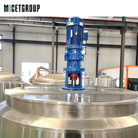 Cuve de mélange industrielle de haute qualité 4000L, cuve de stockage alimentaire, cuve de fermentation de bière avec agitateur mélangeur