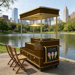 Carrito de Helados Móvil para Bicicleta, Diseño Moderno para Exteriores - Product Image 3