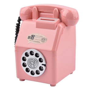 1pcCreative joli téléphone rétro à l'ancienne en forme de réservoir d'argent pour hommes et femmes cadeaux pour enfants décoration de la maison tirelire - Product Image 2