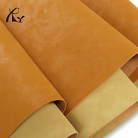 Cuir PU mat sergé bicolore pour canapé, sac, chaussure, tissu d'ameublement à grain