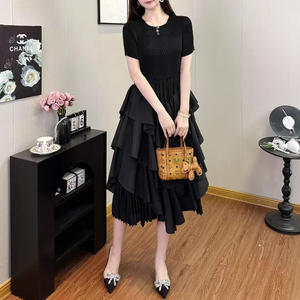 Robes élégantes pour femmes, vente directe d'usine, robes unies pour femmes, taille unique, tissu polyester, robes décontractées pour femmes - Product Image 5