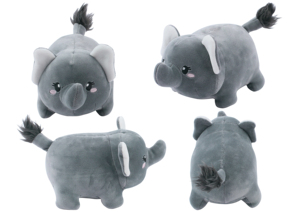 D <span class=keywords><strong>KING</strong></span> Peluche Éléphant Mignon Douce et Rembourrée avec Doublure en Maille pour Bébés, Tout-Petits et Décoration de Crèche - Product Image 6