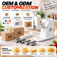 Machine à pâtes électrique portable et légère, machine à nouilles automatique, appareil de cuisine domestique, formes de pâtes multiples, OEM ODM personnalisé