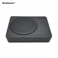 Subwoofer de voiture actif sous siège 8 pouces noir en peluche, double bobine vocale, 12V CC, 800W de puissance maximale - Offre Spéciale