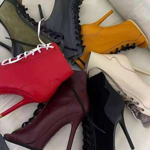 Botas Blancas de Baile con Tacón de Aguja de 11cm en Cuero PU para Mujer, <span class=keywords><strong>Zapatos</strong></span> para Jazz, Baile de Salón, <span class=keywords><strong>Bachata</strong></span> y Tango - Product Image 6