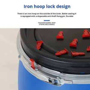 नए शेंग्यु ब्रांड 55-गैलन हेड्पी फ्लैंज ड्रम ने 30l 60 किलोग्राम 120 किलोग्राम बड़े मुंह का लोहे के छप रिक्रिएबल सिल्क स्क्रीन - Product Image 6